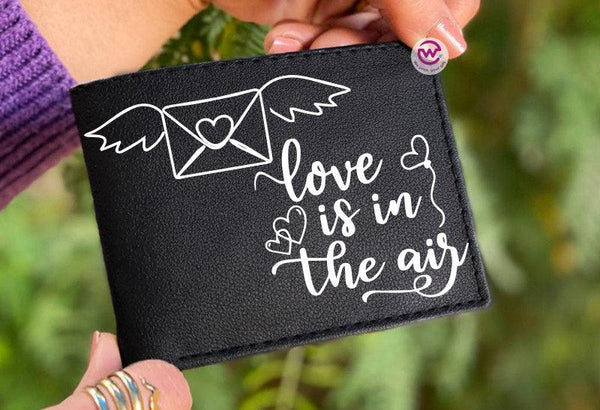 Men Leather Wallet- Love is -A - WE PRINT