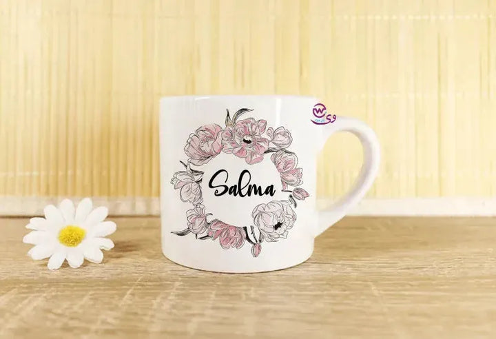 Mini-Mug -floral Names - WE PRINT