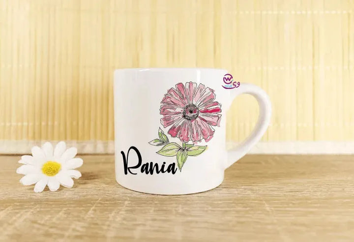 Mini-Mug -floral Names - WE PRINT