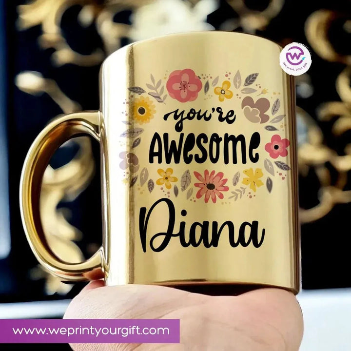 Mirror Ceramic Mug -Motivational quotes-A - WE PRINT