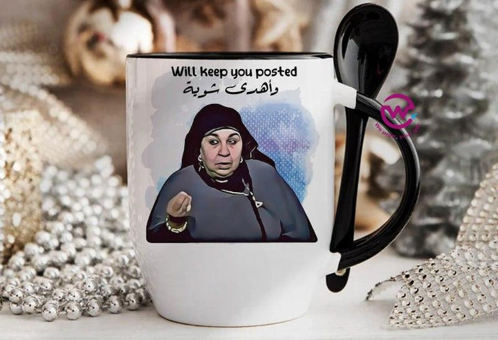 Mug-With Spoon - Comic C - WE PRINT
