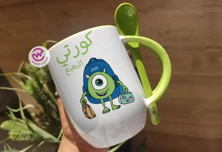 Mug-With Spoon - Monster Inc-A - WE PRINT