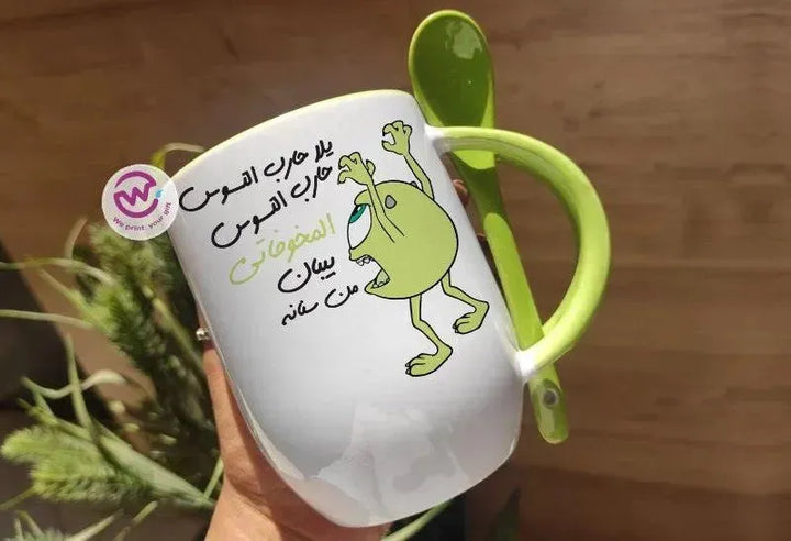 Mug-With Spoon - Monster Inc-A - WE PRINT