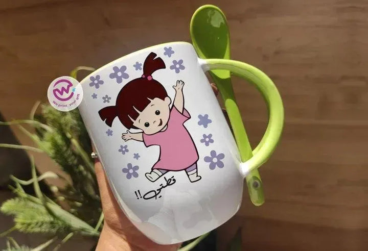 Mug-With Spoon - Monster Inc-A - WE PRINT