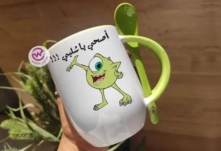 Mug-With Spoon - Monster Inc-A - WE PRINT