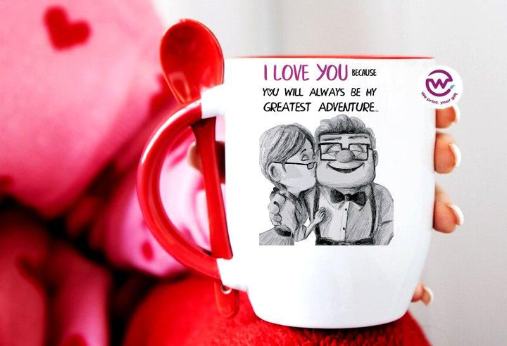 Mug-With Spoon - Valentine's Day - weprint.yourgift
