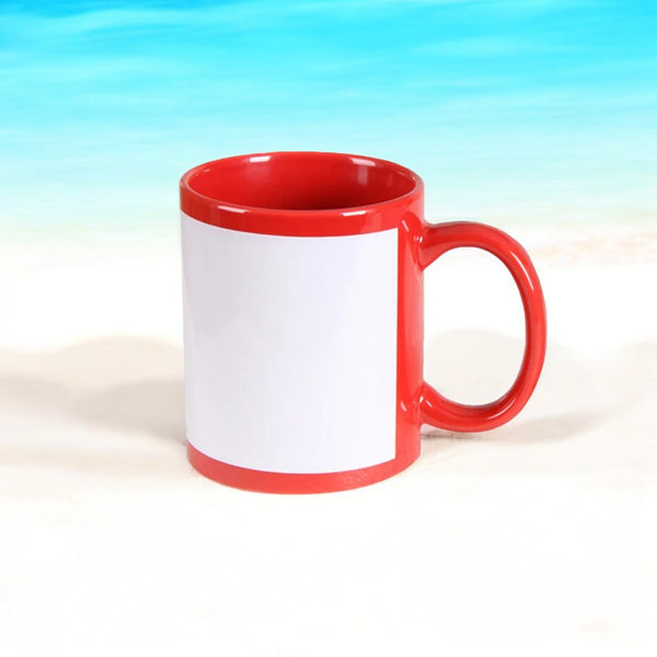 Mug with White Patch -Customization Option - WE PRINT