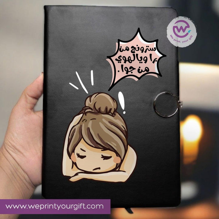 Notebook A5 - Magnetic Clip-Comic - WE PRINT