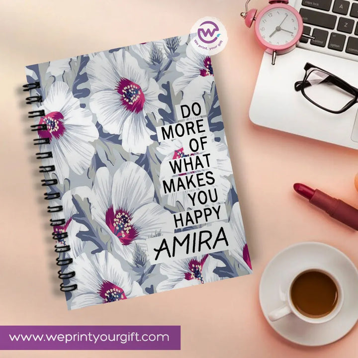 Notebook - A5 Size - English Inspiration quotes - WE PRINT