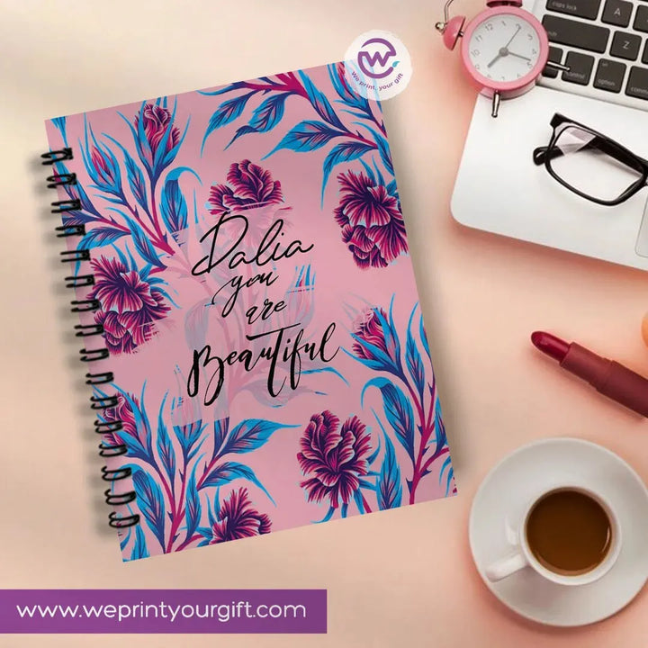 Notebook - A5 Size - English Inspiration quotes - WE PRINT