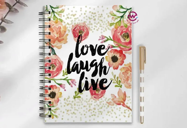 Notebook - A5 Size - English quotes - WE PRINT