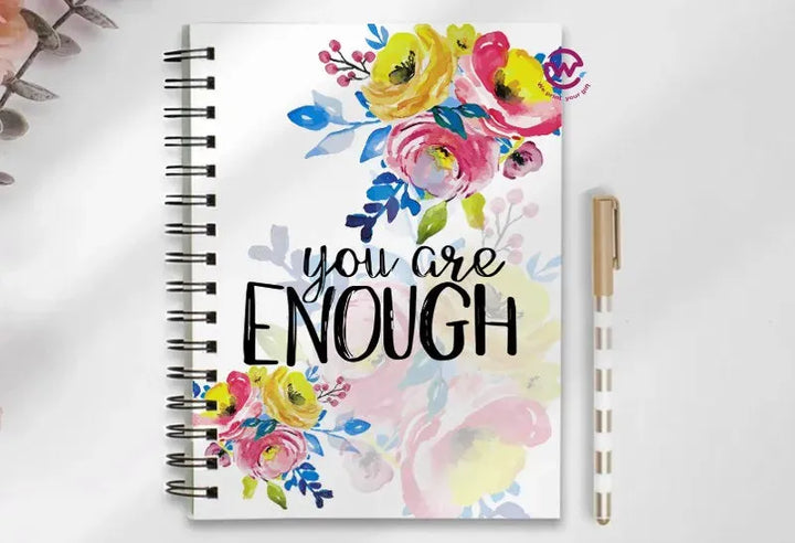 Notebook - A5 Size - English quotes - WE PRINT