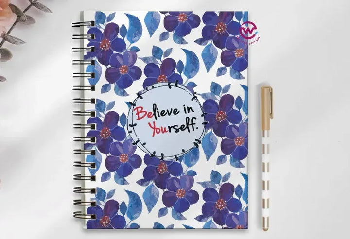 Notebook - A5 Size - English quotes - WE PRINT