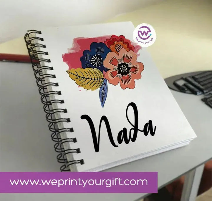 Notebook - A5 Size - Names Designs - WE PRINT