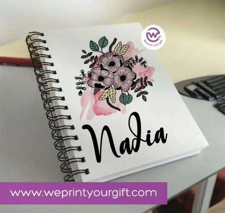 Notebook - A5 Size - Names Designs - WE PRINT