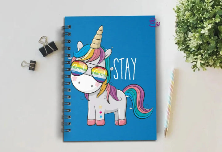 Notebook - A5 Size - Unicorn Designs - WE PRINT