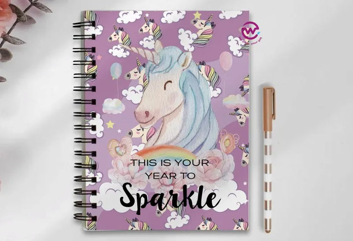 Notebook - A5 Size - Unicorn - WE PRINT