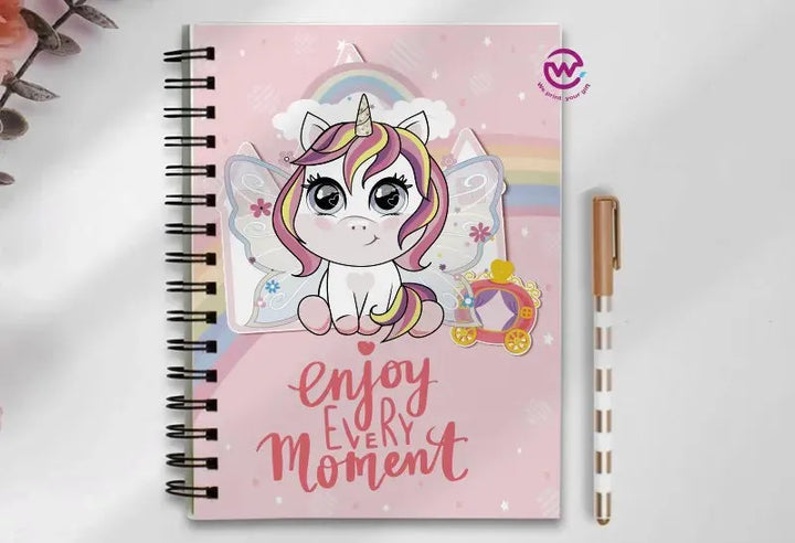 Notebook - A5 Size - Unicorn - WE PRINT