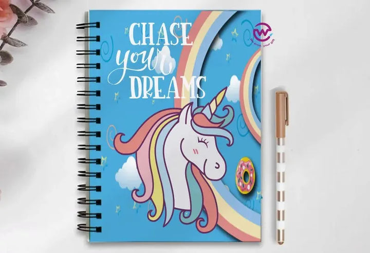 Notebook - A5 Size - Unicorn - WE PRINT