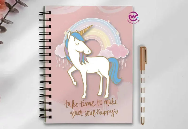 Notebook - A5 Size - Unicorn - WE PRINT