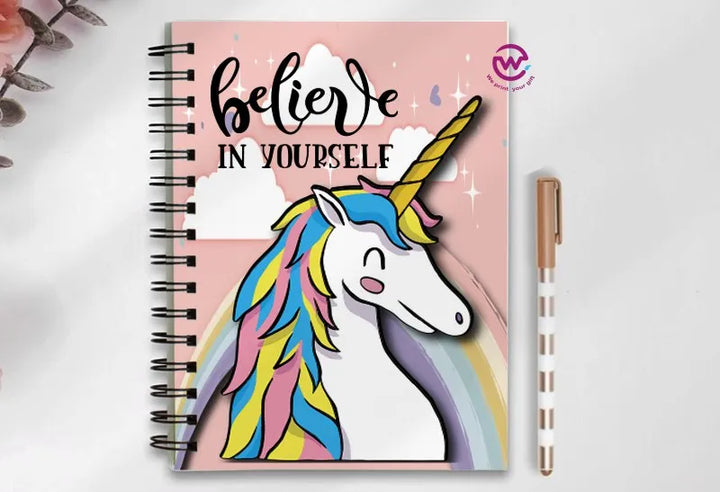 Notebook - A5 Size - Unicorn - WE PRINT