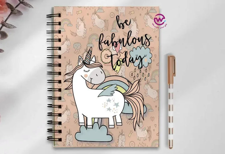 Notebook - A5 Size - Unicorn - WE PRINT