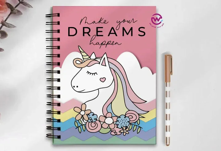 Notebook - A5 Size - Unicorn - WE PRINT