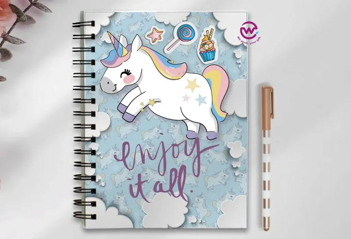 Notebook - A5 Size - Unicorn - WE PRINT