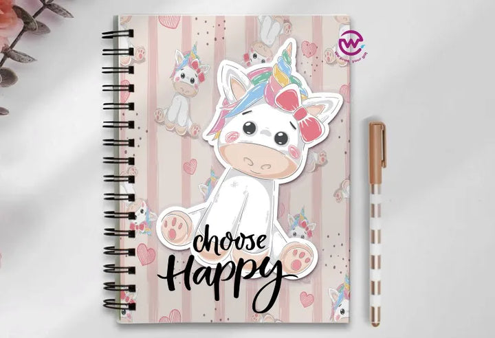 Notebook - A5 Size - Unicorn - WE PRINT