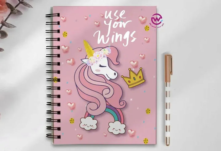 Notebook - A5 Size - Unicorn - WE PRINT