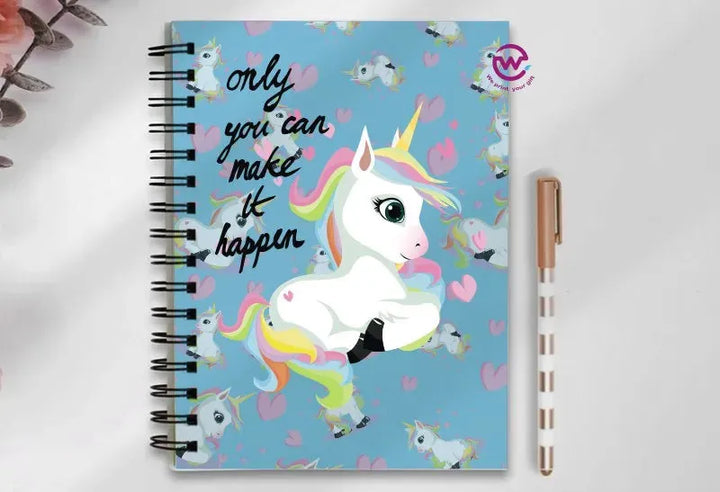 Notebook - A5 Size - Unicorn - WE PRINT