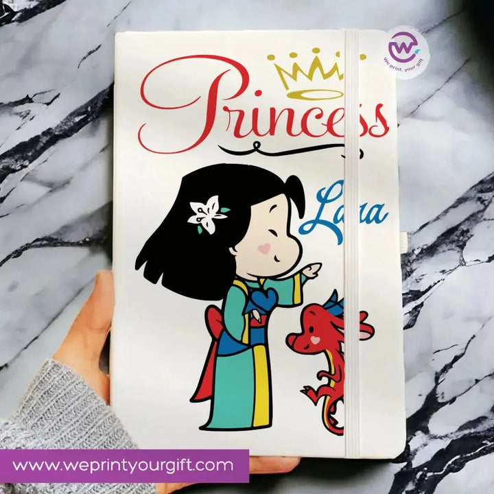 Notebook with Elastic Band - Disney Princess - WE PRINT