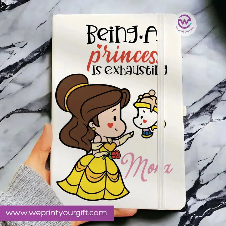 Notebook with Elastic Band - Disney Princess - WE PRINT