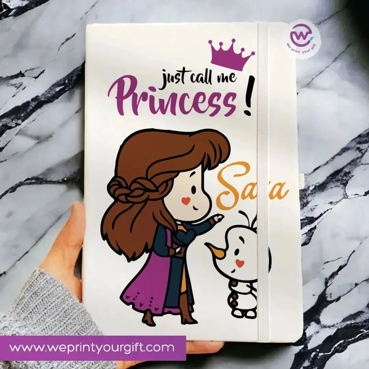 Notebook with Elastic Band - Disney Princess - WE PRINT