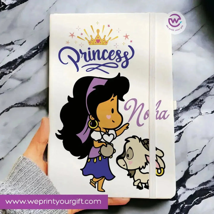 Notebook with Elastic Band - Disney Princess - WE PRINT