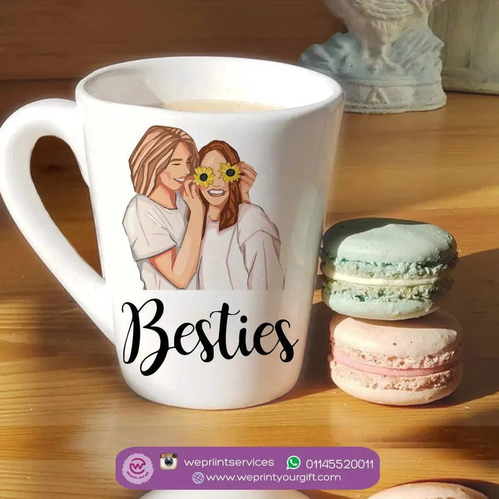 Personalized Mugs -Conical - Best Friends - WE PRINT