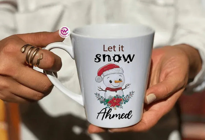 Personalized Mugs -Conical - Christmas Day - WE PRINT