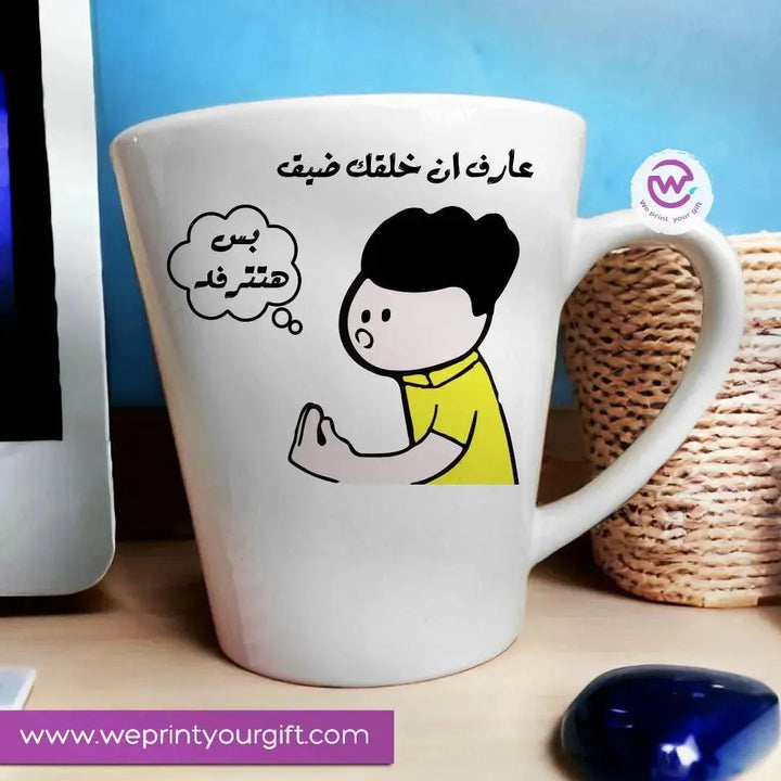 Personalized Mugs-Conical- Comic-A - WE PRINT