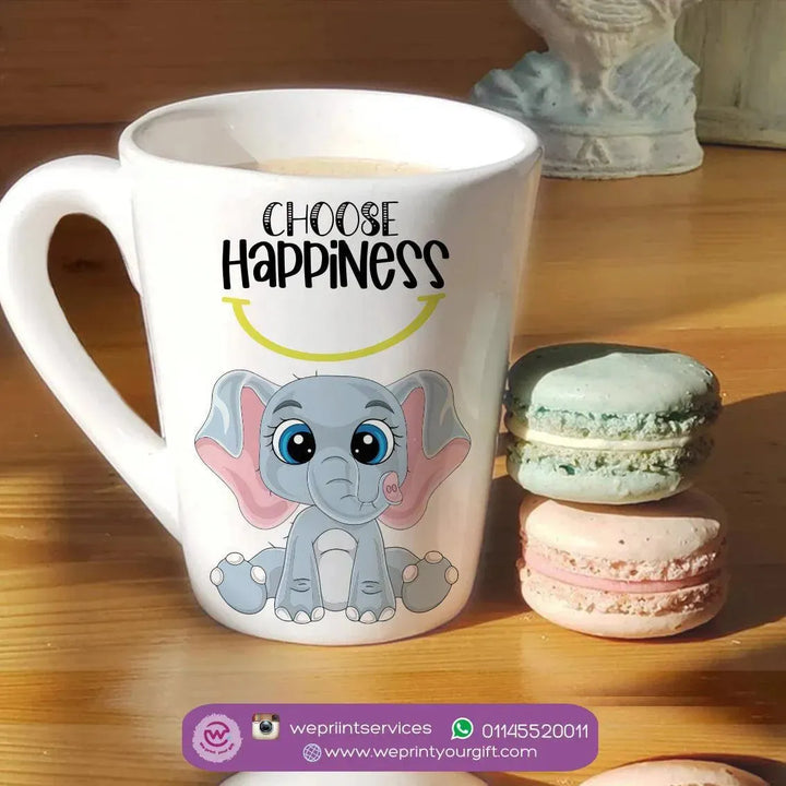 Personalized Mugs -Conical - Elephant - WE PRINT