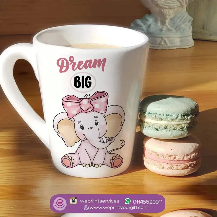 Personalized Mugs -Conical - Elephant - WE PRINT