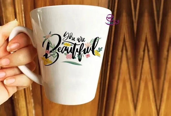 Personalized Mugs -Conical -Inspirational quotes-A - WE PRINT