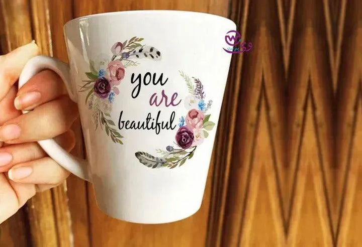 Personalized Mugs -Conical -Inspirational quotes-A - WE PRINT