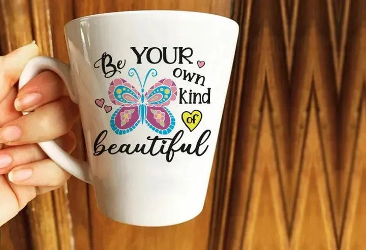 Personalized Mugs -Conical -Inspirational quotes-A - WE PRINT