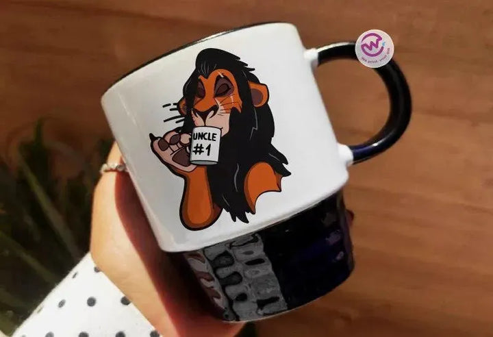 Ribbed Mug - Black - Lion King - WE PRINT