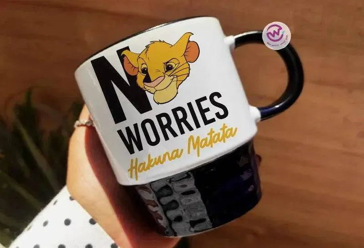 Ribbed Mug - Black - Lion King - WE PRINT