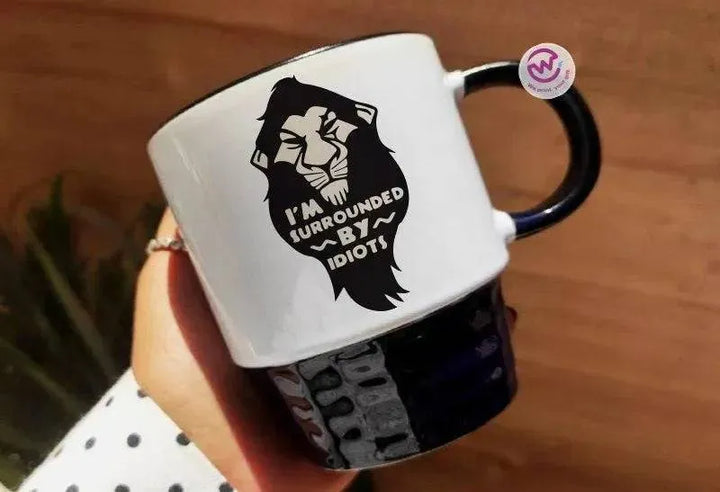 Ribbed Mug - Black - Lion King - WE PRINT