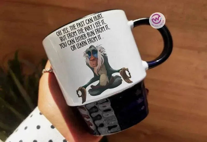 Ribbed Mug - Black - Lion King - WE PRINT