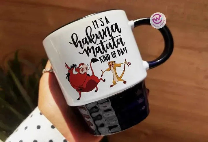 Ribbed Mug - Black - Lion King - WE PRINT