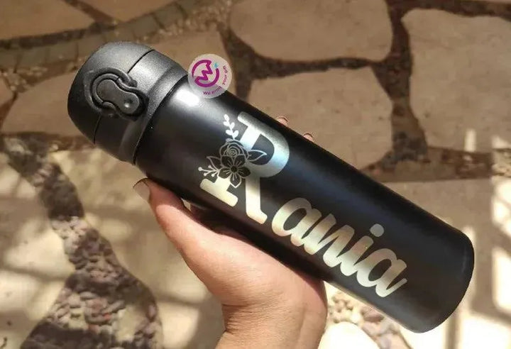 Thermal Mug With Lock ( Engrave ) - Names A - WE PRINT