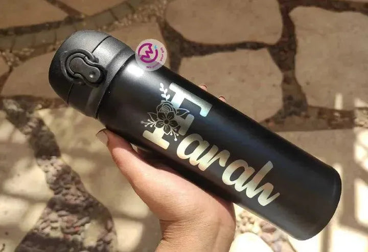 Thermal Mug With Lock ( Engrave ) - Names A - WE PRINT